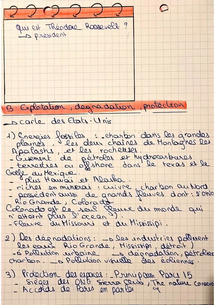 wwn Hegspnwn
HELSP
Chapitre 15: Les Etats Unis et la question
environnementale, tension et
m
Contrastes
Quels enjeux nationaux et internatio
