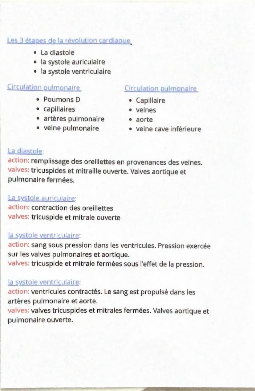 L'appreil cardiovasculaire
Schéma de la circulation du sang dans le coeur
Vone cave superieure
Arteres pulmonares
Oreillette gauche
Veines p