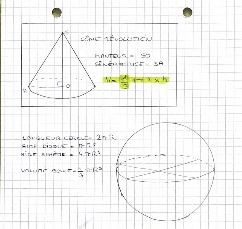 LE CUBE
6 FACES
CARREES
8 SONNETS, 12 ARÊTES
a = LONGUEUR L ARÊTE
PRISME DROIT
solides usuels
A B C D
BFGC
D.H
PYRAMIDE
A
VOLUME =
D
Tr
TV
-