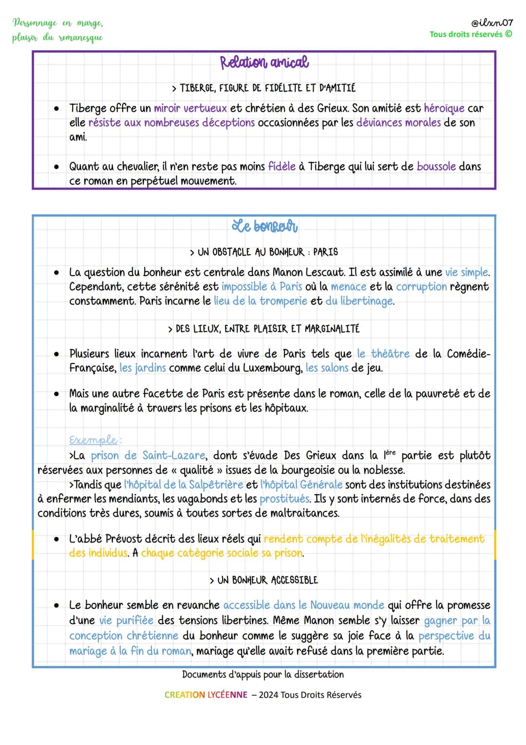 Personnage en marge,
plaisir du romanesque
•
MANON
par
@ilxn07
Tous droits réservés
L'ABBÉ PRÉVOST
Liscant
17313
Explication des themes de l