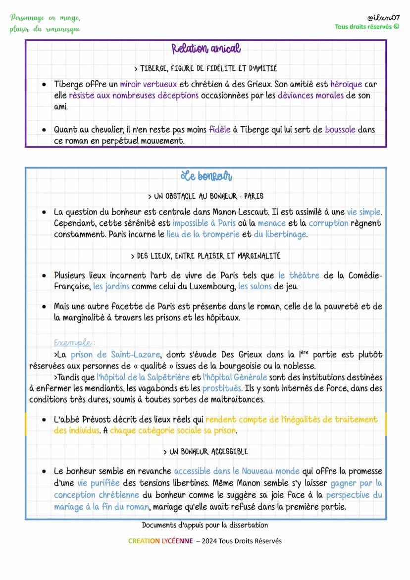 Personnage en marge,
plaisir du romanesque
•
MANON
par
@ilxn07
Tous droits réservés
L'ABBÉ PRÉVOST
Liscant
17313
Explication des themes de l