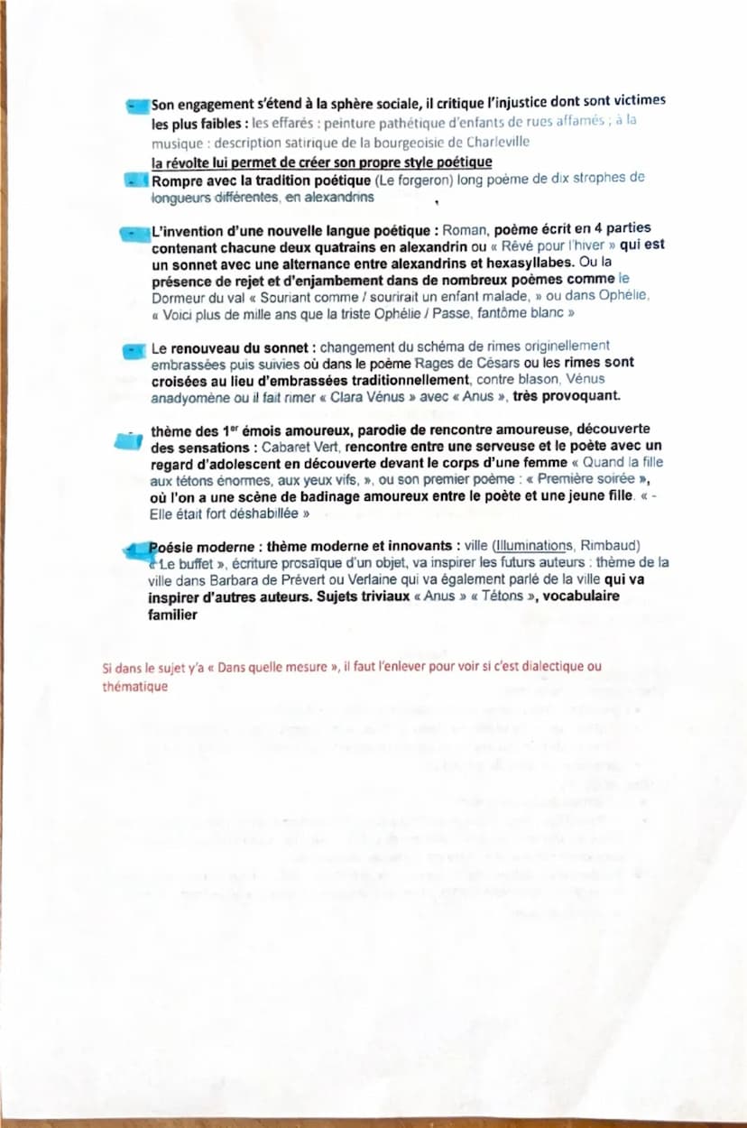 Les Cahiers de Donai
poesie
précurseur du symboliemen
Apolinaire, Prevent (poésie en-su
prosel→ ouverture
crit à 16 ans lors d'une lugue
dev