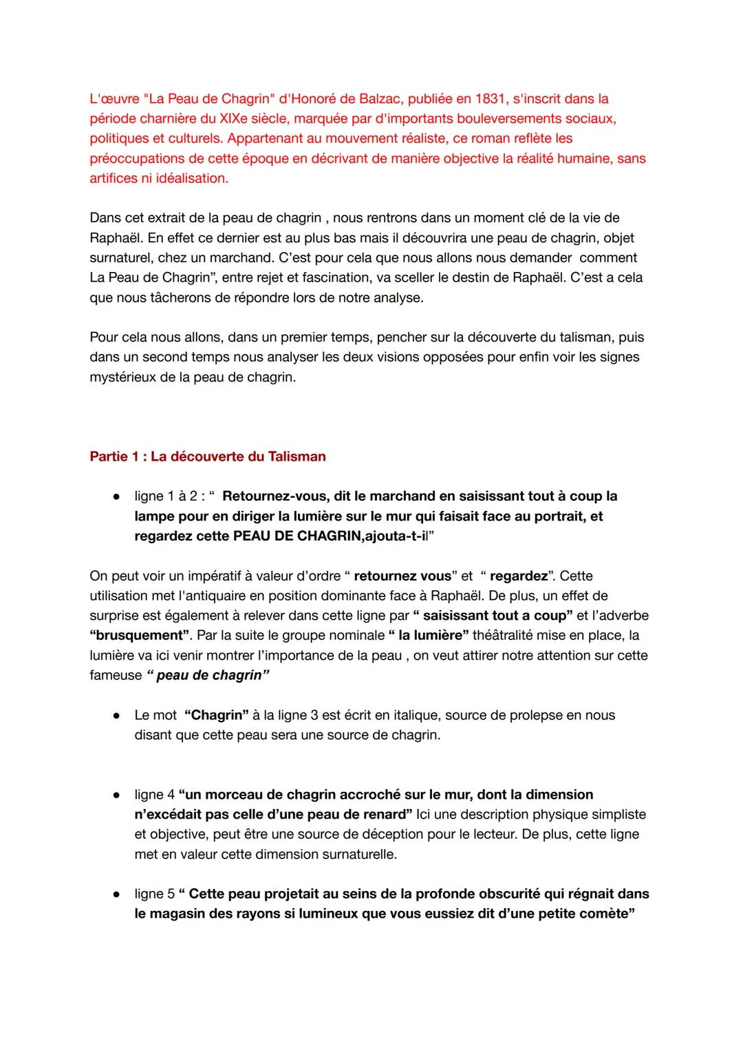 # Objet d'étude: Le roman et le récit du Moyen-âge au XXIe siècle

La découverte de la Peau, partie 1 Le talisman

- Retournez-vous, dit le 