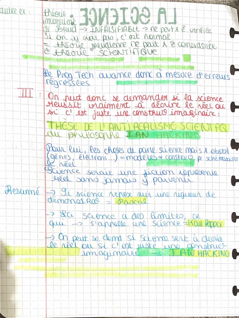 I
T:
LA SCIENCE
verité
haison
Au débats patt Could 19 gens pretendaient soffa
mais qui se contredisaient]
La science = Discipline qui cherch