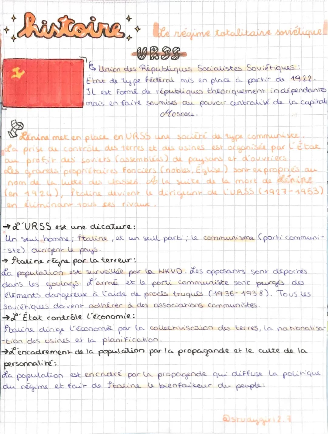 Le régime totalitaire soviétique 