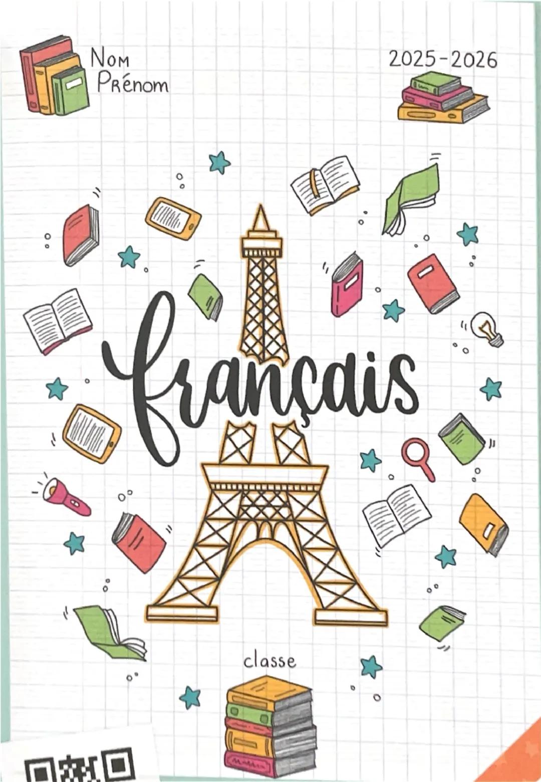 # Nom Prénom

2025-2026

français

classe
