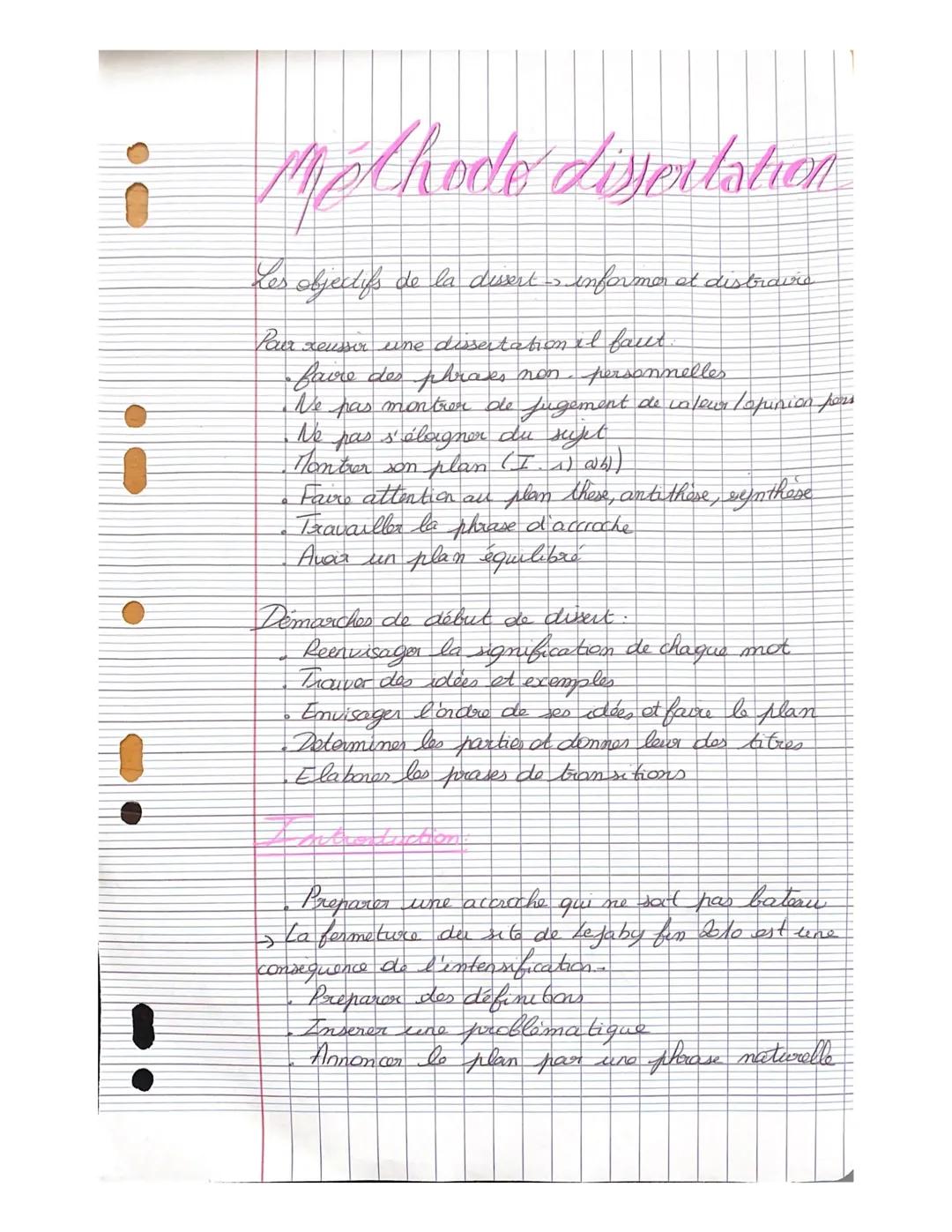 • Methode dissertation
Les objectifs de la divert -> informer et distravid
Pour xews
xeussir une dissertation il faut.
-faire des phrases no