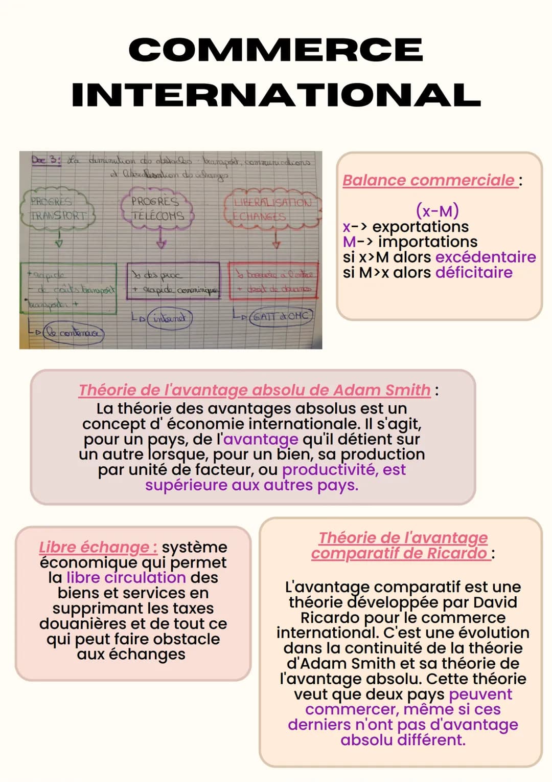 COMMERCE
INTERNATIONAL
Doe 3: La diminution do obstacles transposit communications.
et Abelisation de changes
PROGRES
TRANSPORT
texapide
& c