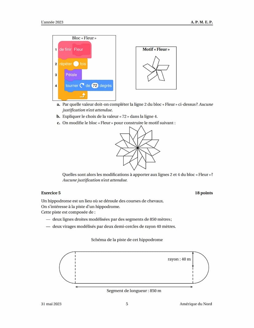 Brevet Amérique du Nord 31 mai 2023
Exercice 1
Les cinq situations suivantes sont indépendantes.
Situation 1
Décomposer en produit de facteu