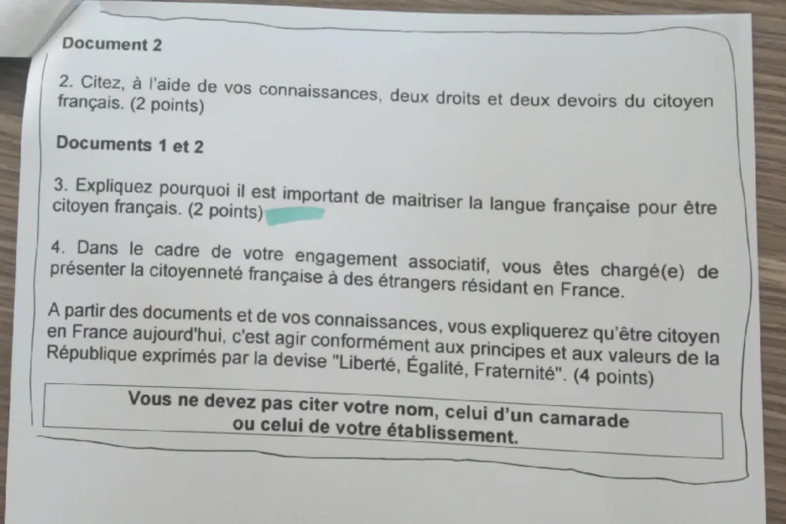 BREVET Blanc

SESSION JANVIER 2023

HISTOIRE-GÉOGRAPHIE
ENSEIGNEMENT MORAL ET CIVIQUE

Série générale

Durée de l'épreuve : 2 h 00

50 point
