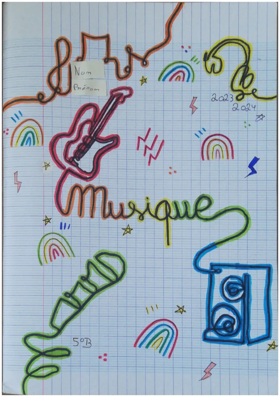 IN
Sr
Nom
Prénom
IN
2023
2024
$
*
Musique
Пи
#
5°B
*
A