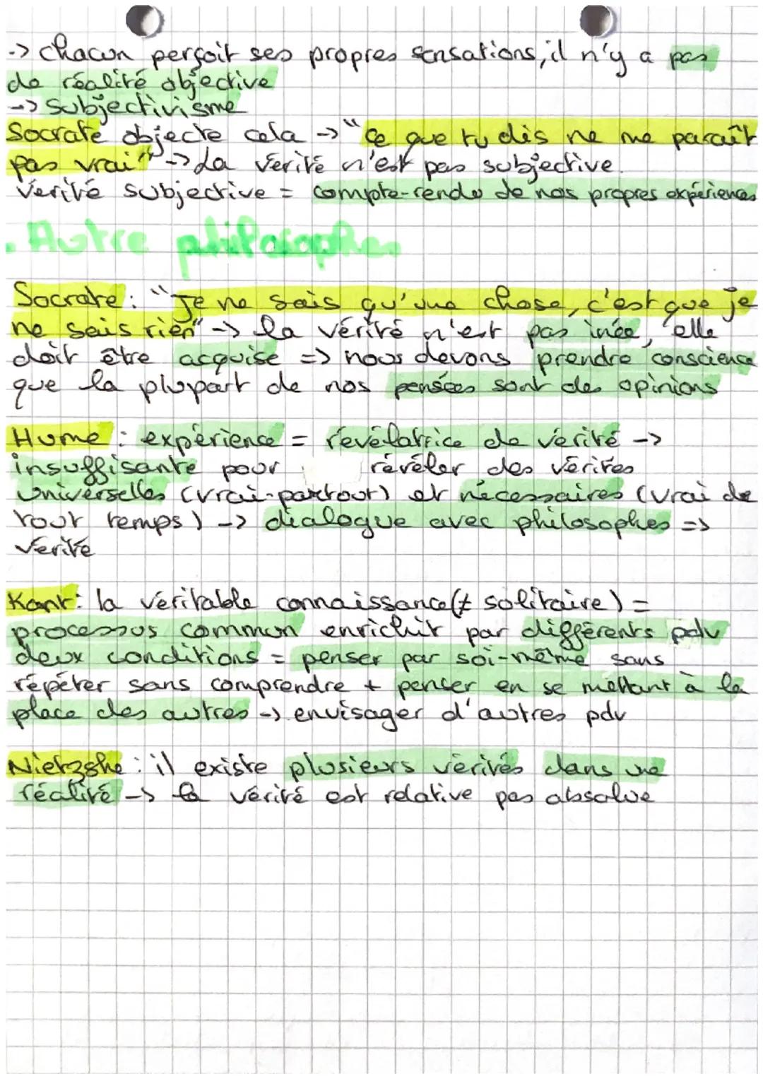 # La vérité

*   Définition: : critère: propriété qui peemet de distinguer
une chose d'une autre; def. = expression de l'essence =
Saisie et