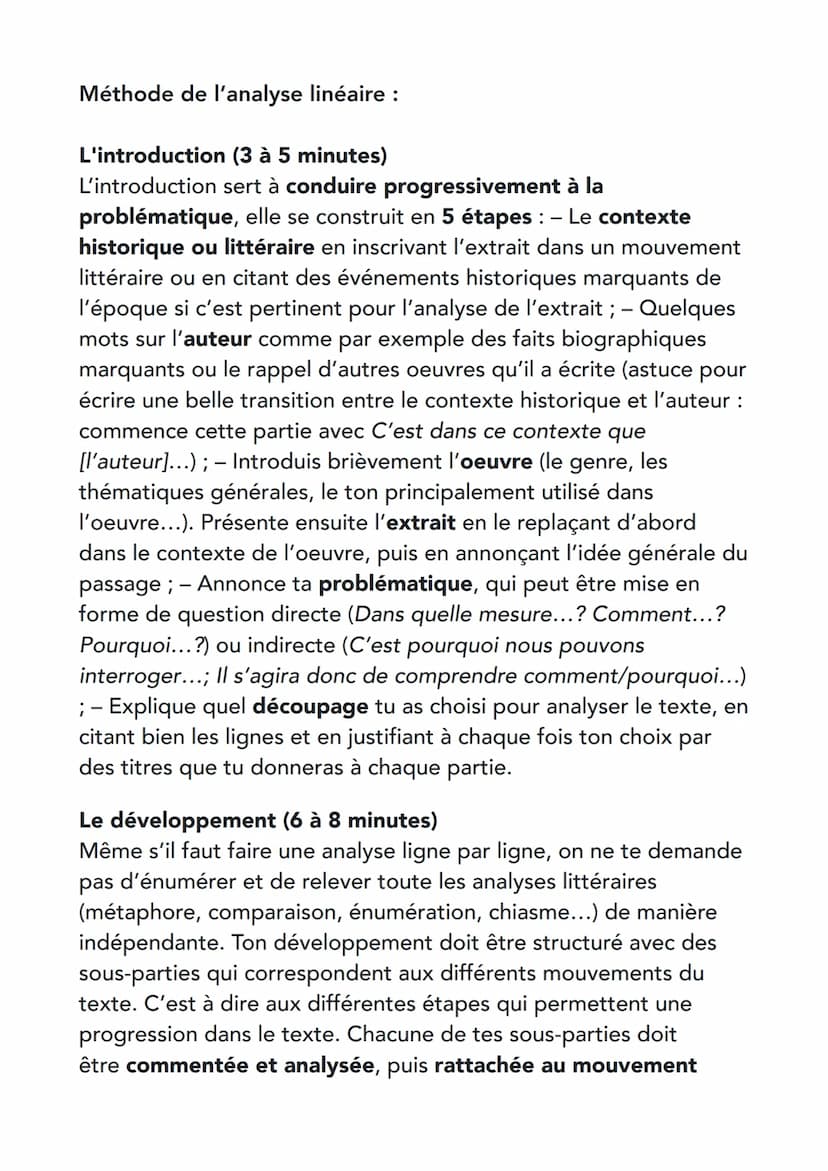 La place de l'analyse linéaire
dans l'épreuve de l'oral de
Français au Bac
L'épreuve orale du bac de français se déroule en 3 temps :
.
•
•

