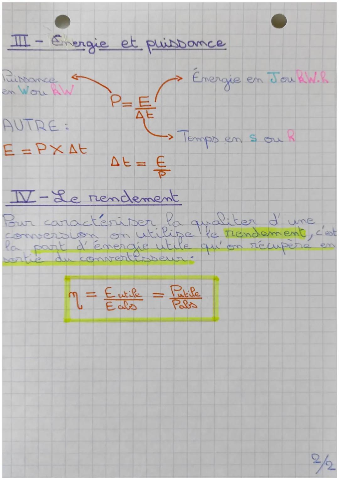 Phys.
L'énergie et ses enjeusc

I - Les différentes formes d'énergie

L'emergie est une une grandeur qui de mesure
en Joules et mesure la ca