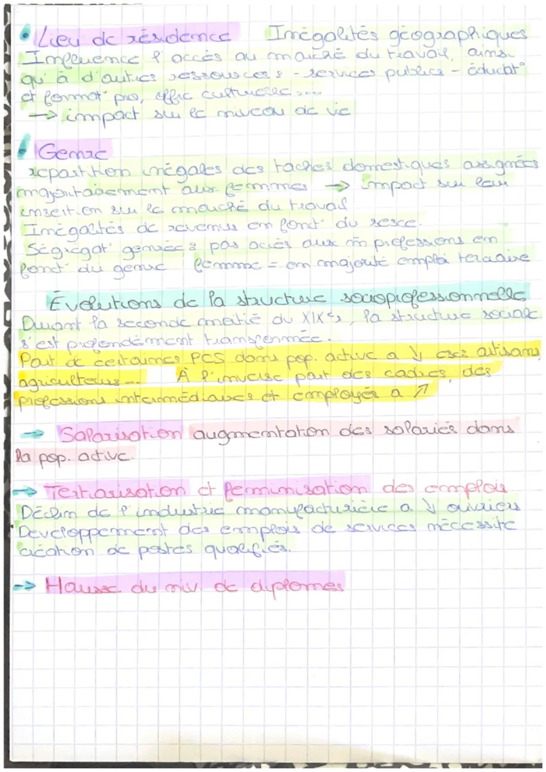 SES Chapitre 6 Comment est structure
la société française ?
Intro:
Imbo: Société fr. traversée pou de multiples
рол
inégalités que dessiment