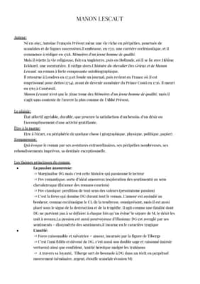 Know Fiche dissertation Manon Lescaut thumbnail