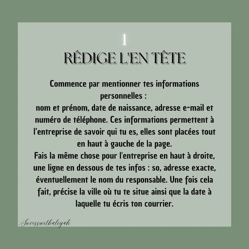 Comment faire une
LETTRE DE
MOTIVATION
Zeme
Sucesswithaliyah Une lettre de motivation
c'est quoi ?
Une lettre de motivation est
un courrier 