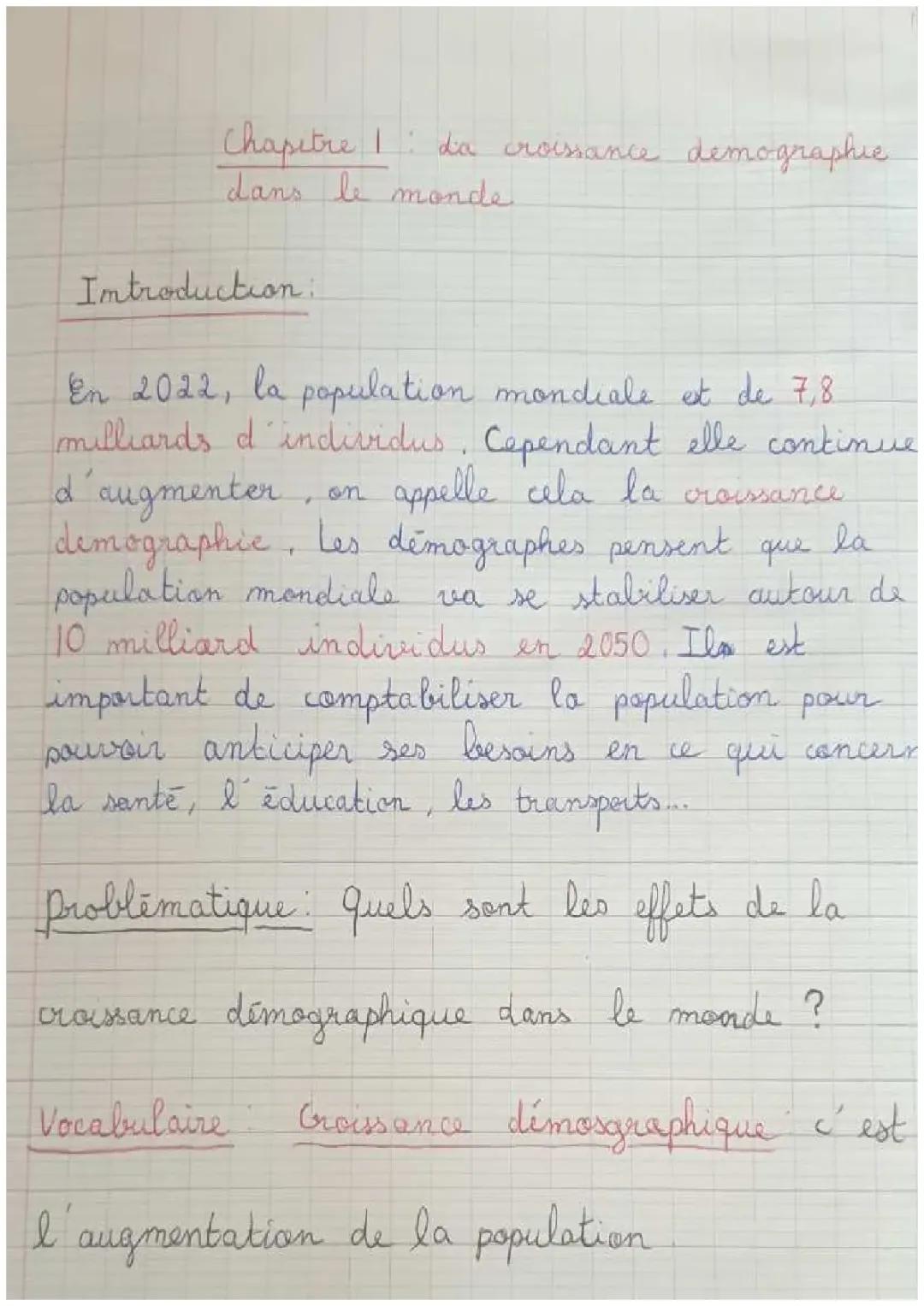 Comprendre la Croissance Démographique en Classe de 5ème