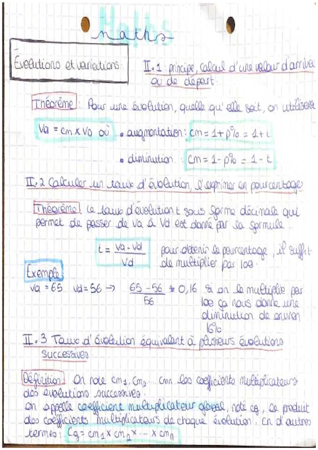 évolution et variation 