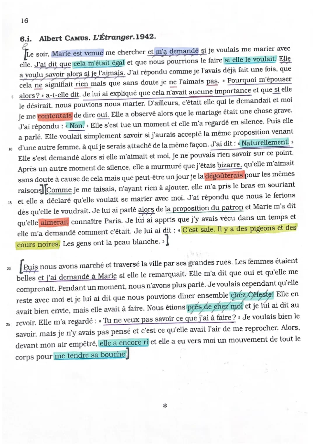 TEXTE 8
introduction
et s
Albert Camus est un des hommes qui a marqué
la littérature du XXe siècle. Profondément humaniste
interrogeant sur 