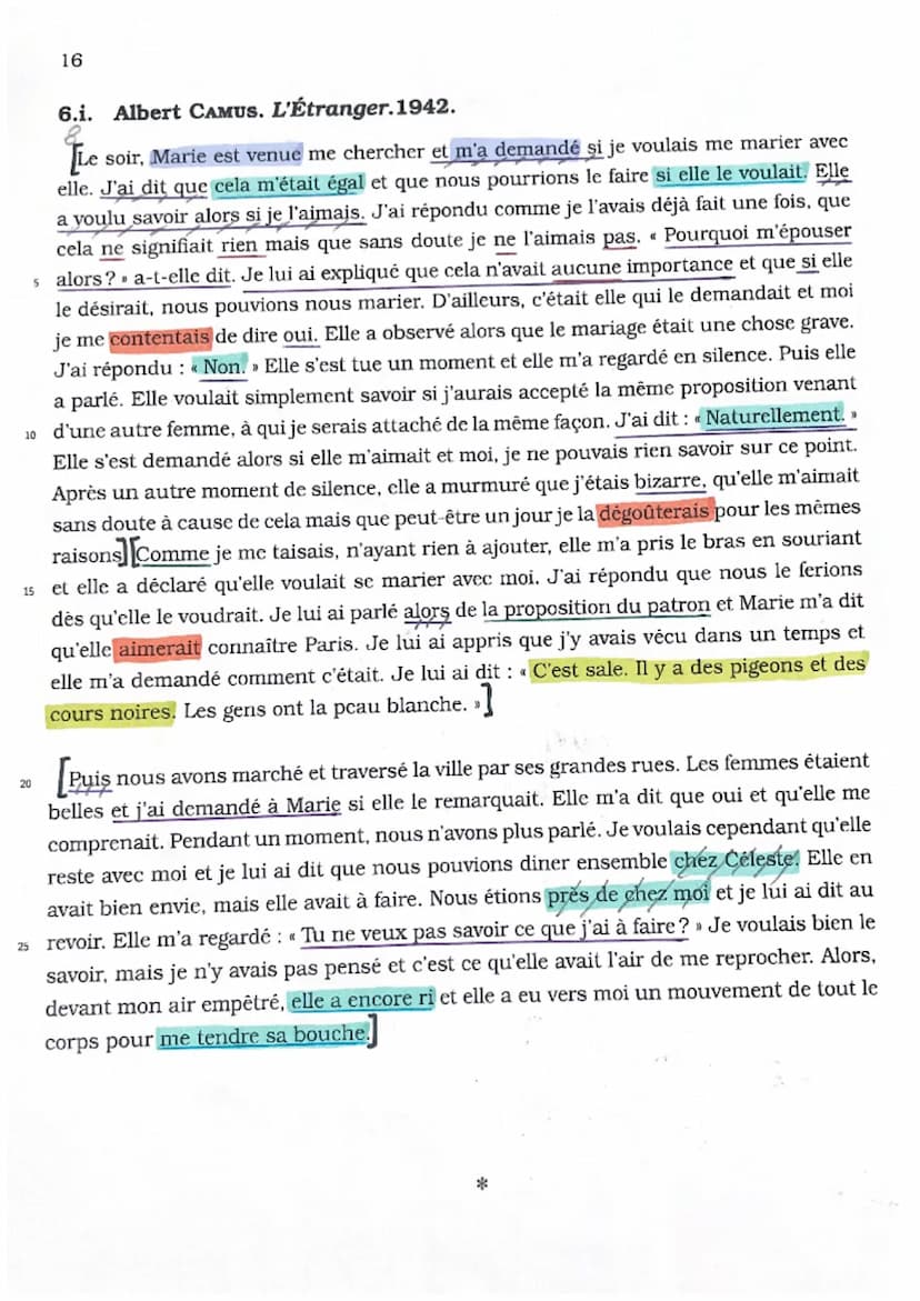 TEXTE 8
introduction
et s
Albert Camus est un des hommes qui a marqué
la littérature du XXe siècle. Profondément humaniste
interrogeant sur 
