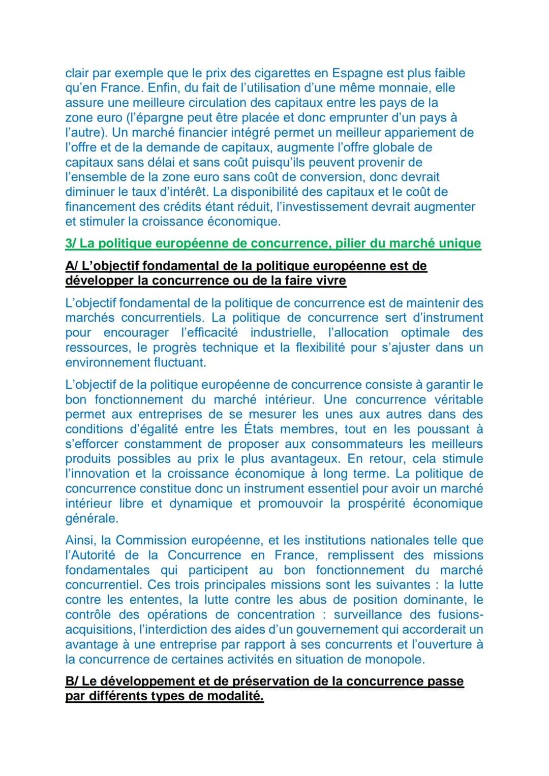 POLITIQUES ECONOMIQUES DANS LE CADRE EUROPEEN
En 2009 est entré en vigueur le traité de Lisbonne qui encadre le
fonctionnement de l'Union Eu