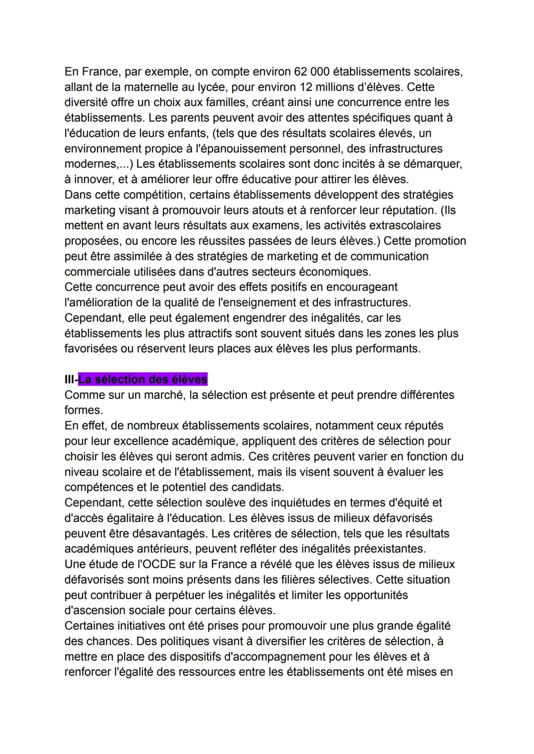 -Grand Oral-
SES
En quoi l'école peut-elle être apparentée à un marché ?
Introduction:
La question de la marchandisation de l'éducation est 