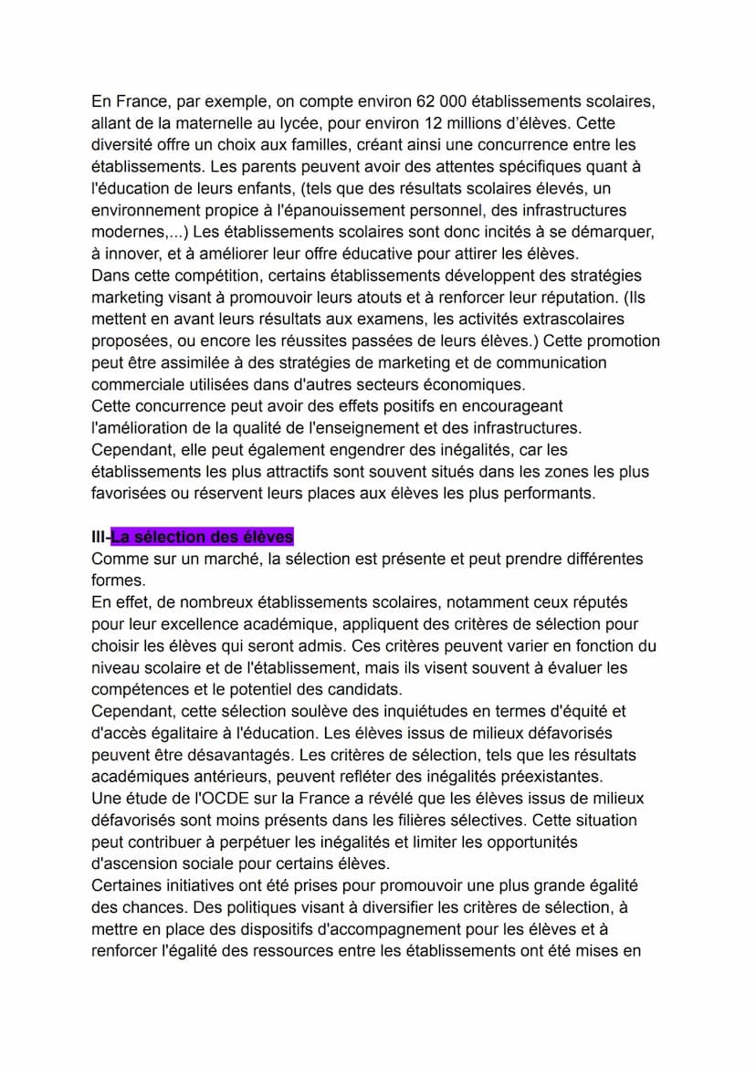 -Grand Oral-
SES
En quoi l'école peut-elle être apparentée à un marché ?
Introduction:
La question de la marchandisation de l'éducation est 