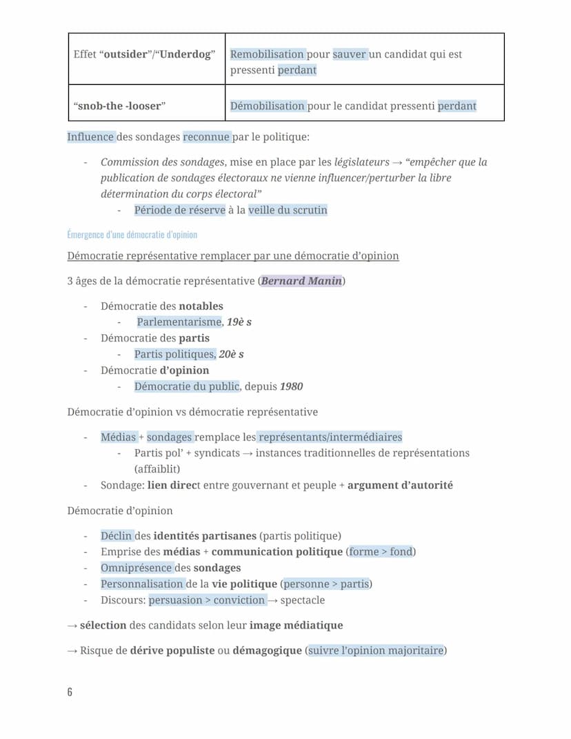 L'émergence de l'opinion publique dans les démocraties
17è et 18è: une opinion publique réservée aux "catégories éclairées"
Notion d'Opinion
