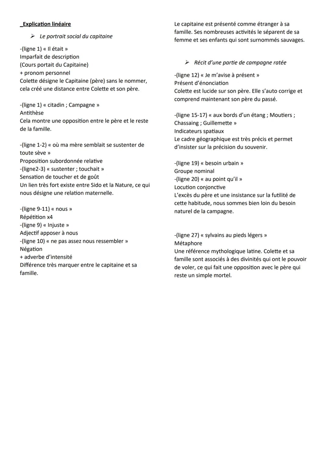 << Sido » de Colette
Texte 8: Le capitaine
Support extrait « Le Capitaine » de Colette
_Introduction :
Sidonie Gabrielle Colette né le 28 ja