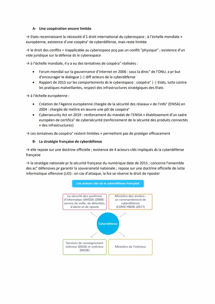 Thème 6 - L'enjeu de la connaissance
OTC - Le cyberespace : conflictualité et coopération entre acteurs
Introduction
→ cyberespace = espace 