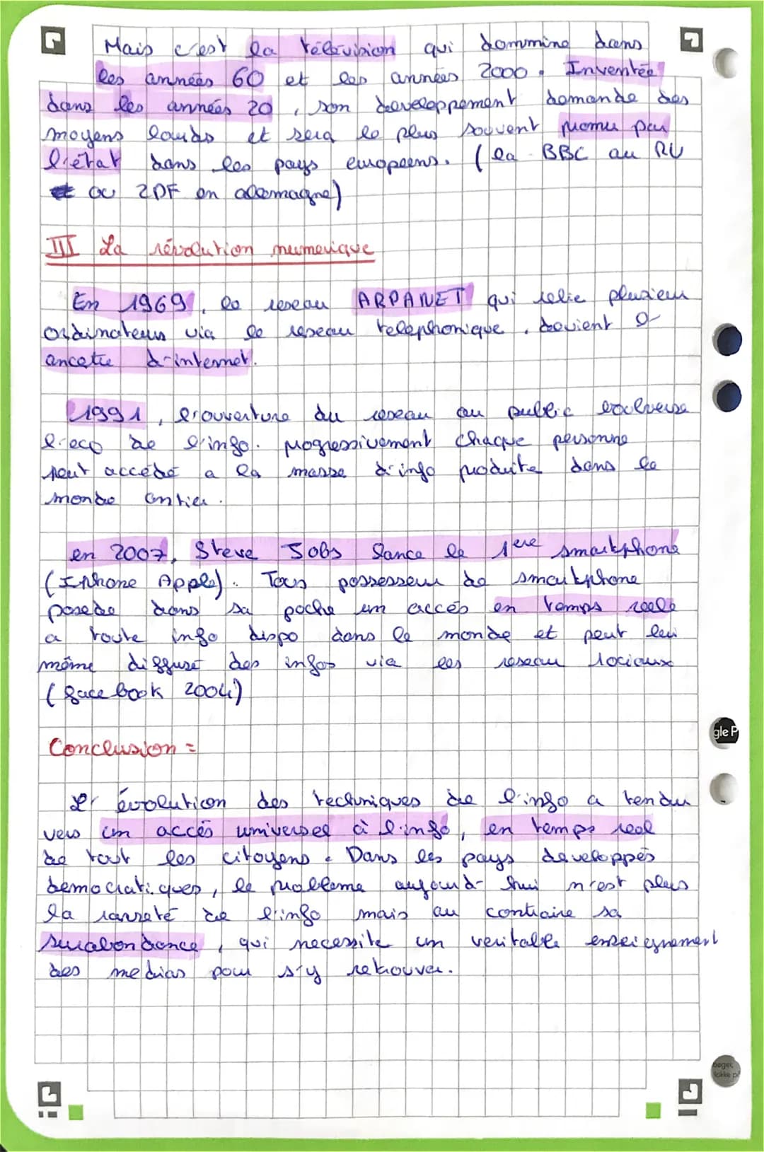 
<p>Les grandes révolutions techniques de l'information ont eu un impact significatif sur la société. De l'imprimerie à la presse à grand ti