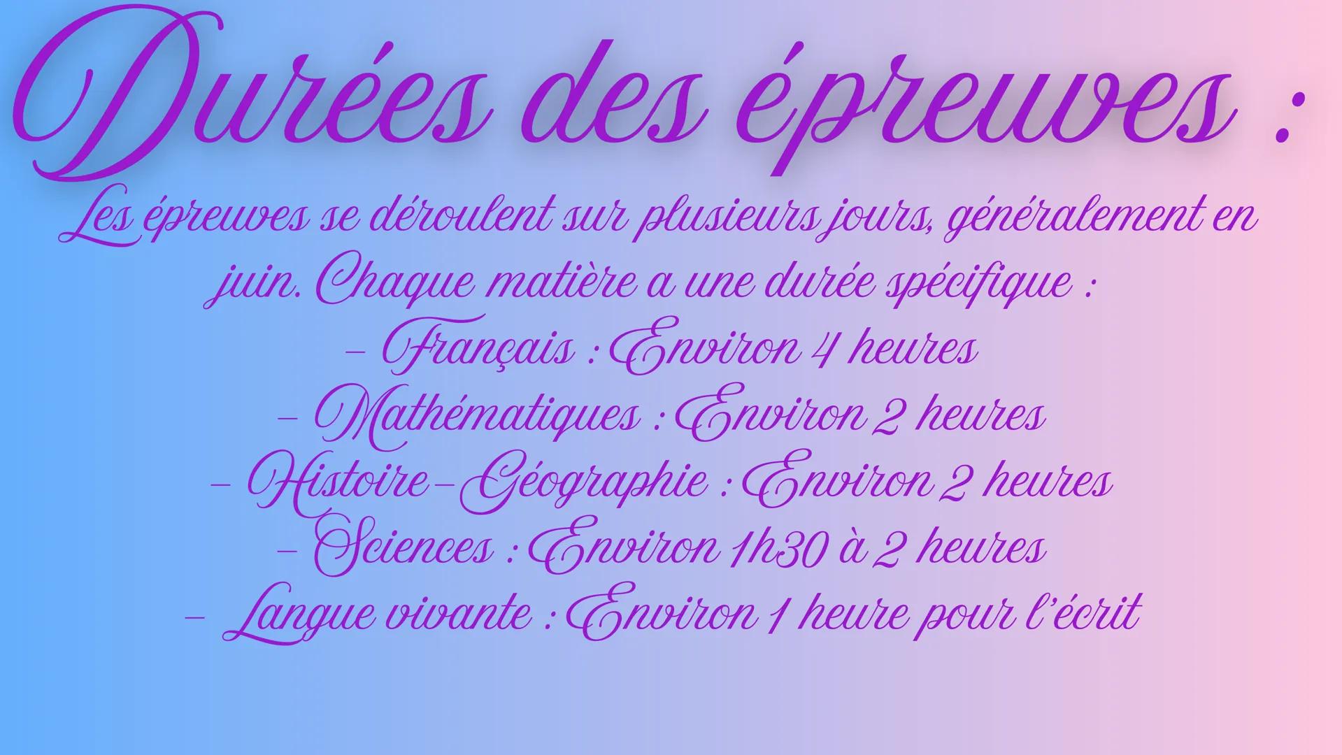 Le brevet : comment cela se passe ?
Introduction :
Le brevet des collèges, en france, est un
examen qui marque la fin du cycle
d'enseignemen