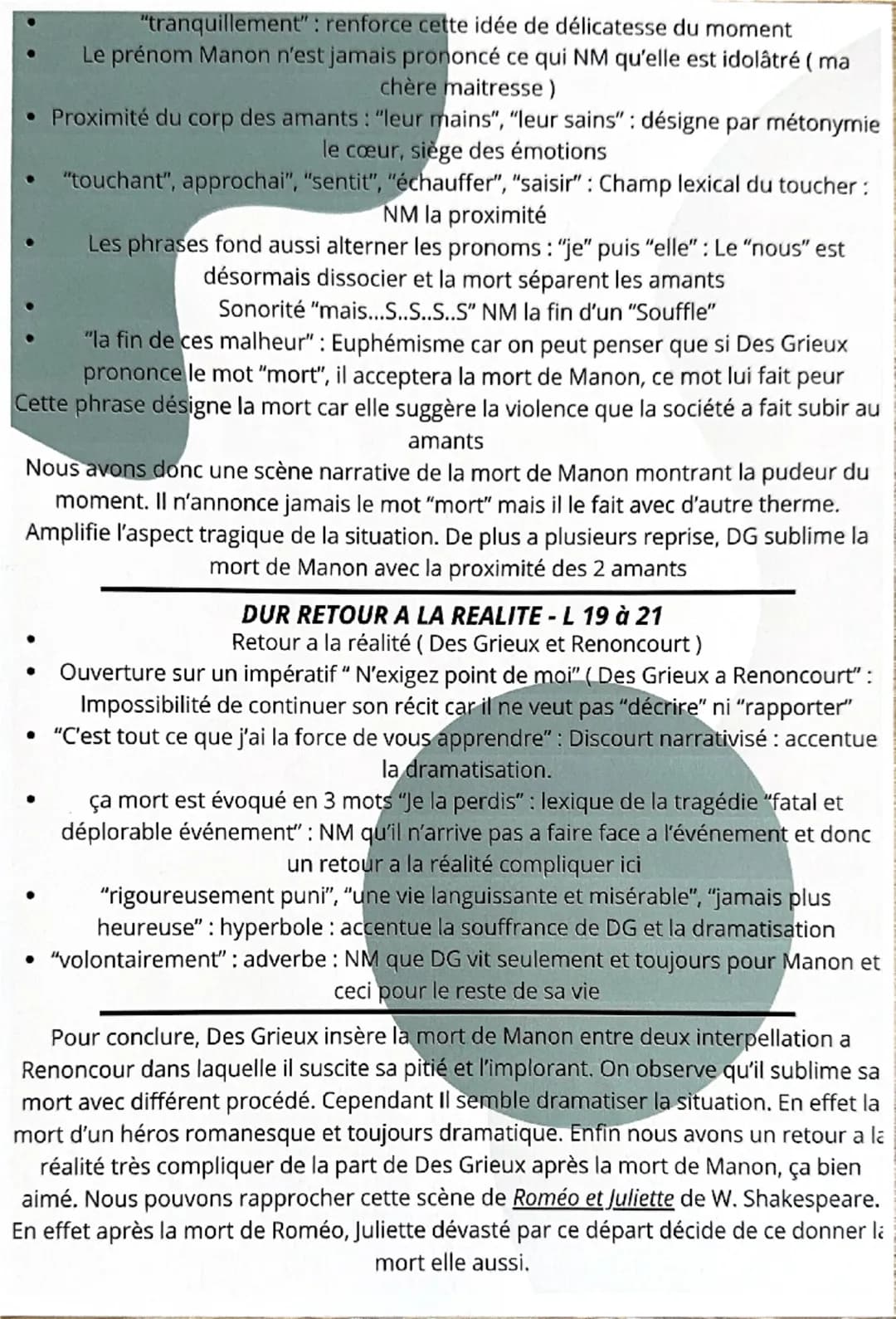 EXTRAIT 3-MANON LESCAULT - LA MORT DE MANON
Ajouter L'Abbé Prévost est un auteur du 18ème siècle dont les récit présentent une
réel volonté 