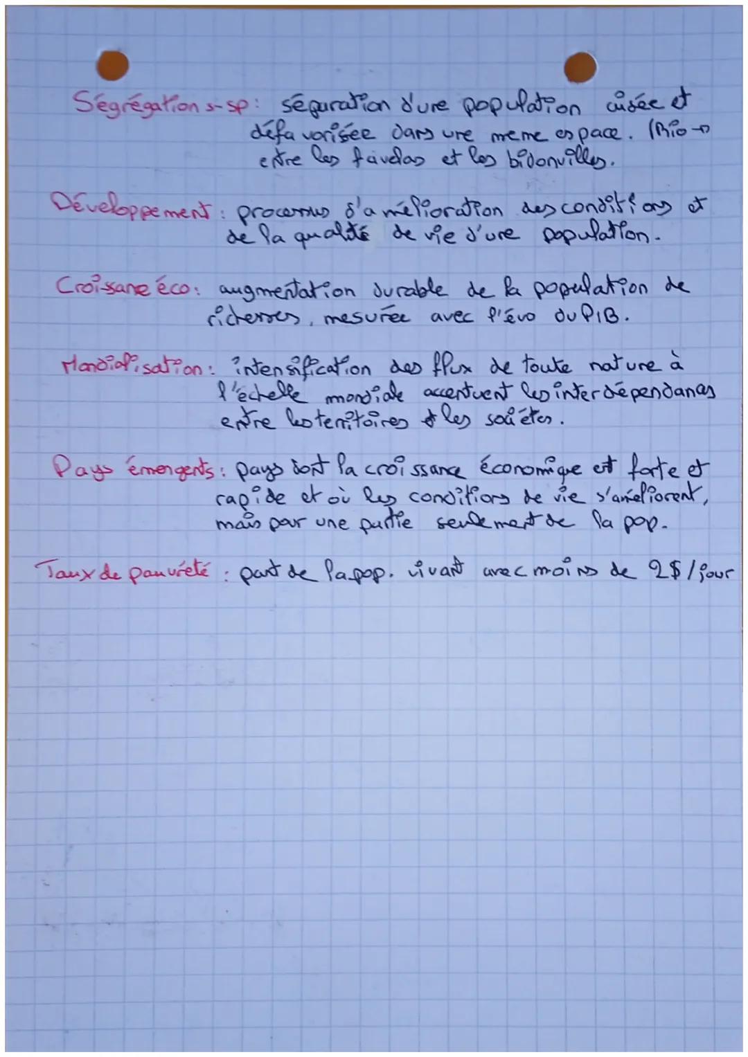 •Theme 2: Populations, développenen

- Etude du Japon:

- un vieillissement fort : perte de 30% de la pop en 47 ans
-Pes + 6sans augmente de