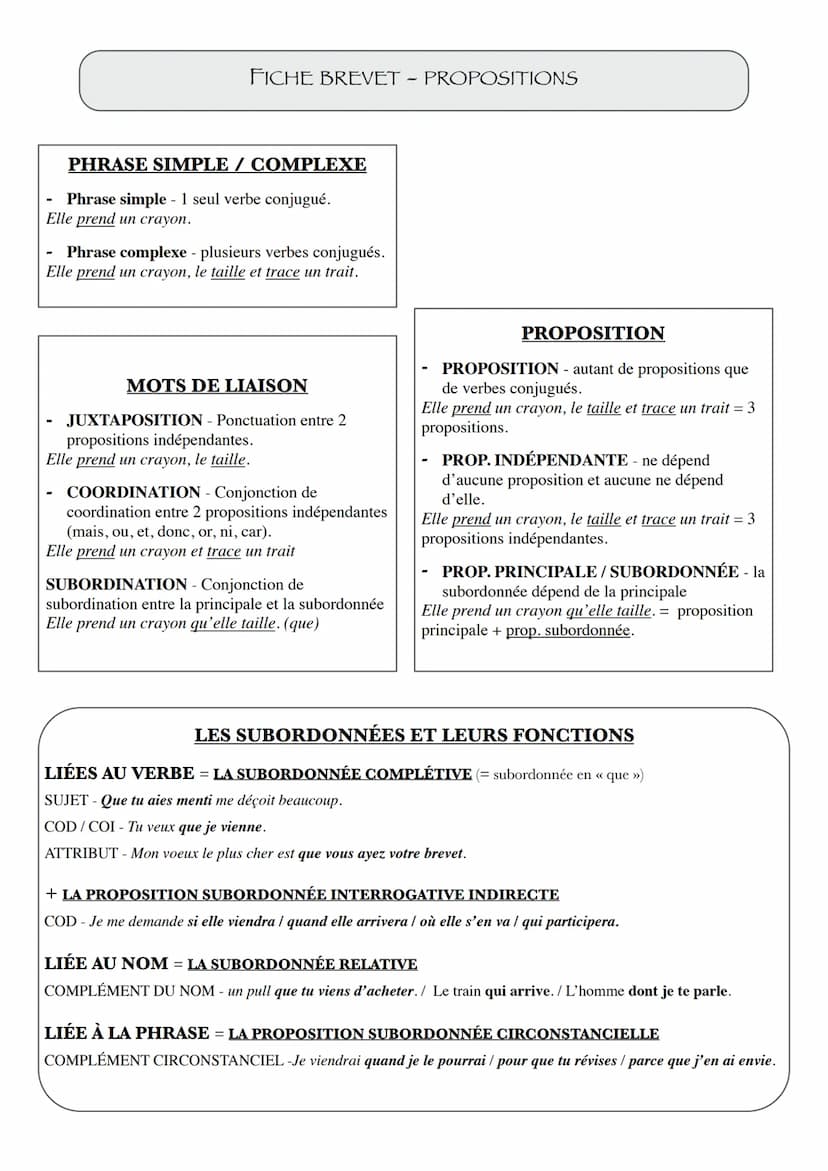 FICHE BREVET - NATURES / FONCTIONS
NATURES
MOTS VARIABLES
NOM - désigne un objet (sac), une personne (enfant), une idée (bonheur).
DÉTERMINA