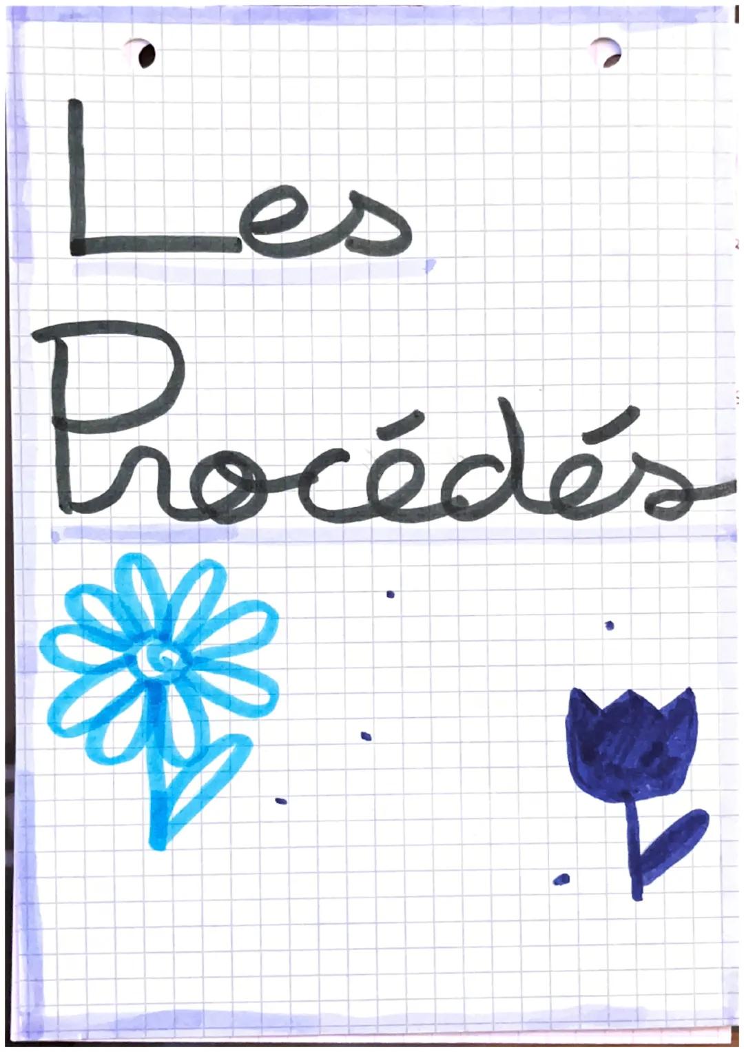 # Les

# Procédés # Procédés

TYPE DE DISCOURS: RYTHMES:
*   perratif
*   descriptif
* Sourdeur/équilib
vis
*binaire/Pernaike
REGISTRE: SONO