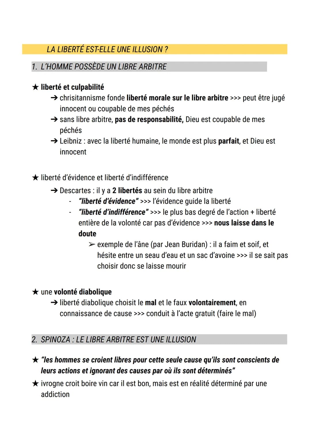 La liberté
définition liberté :
1. mouvement sans contrainte ni obstacle (sens courant)
2. obéissance à la loi qu'on se donne (= autonomie) 