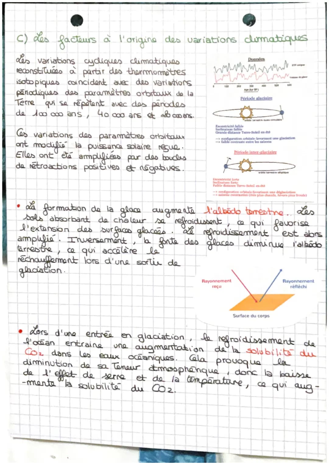 SVT
Les variations climatiques passées,
ее
Depuis 150 ans, le climat planétaire
présente un réchauffement d'environ 1°C.
Les scientifiques p