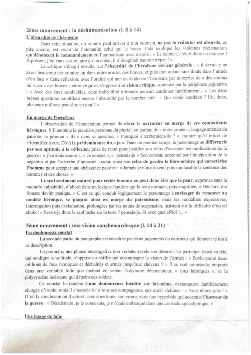 ^
Personnages en marge, plaisirs du romanesque
Après s'être enrôlé sur un coup de tête, le héros, Ferdinand Bardamu, se retrouve sur le fron