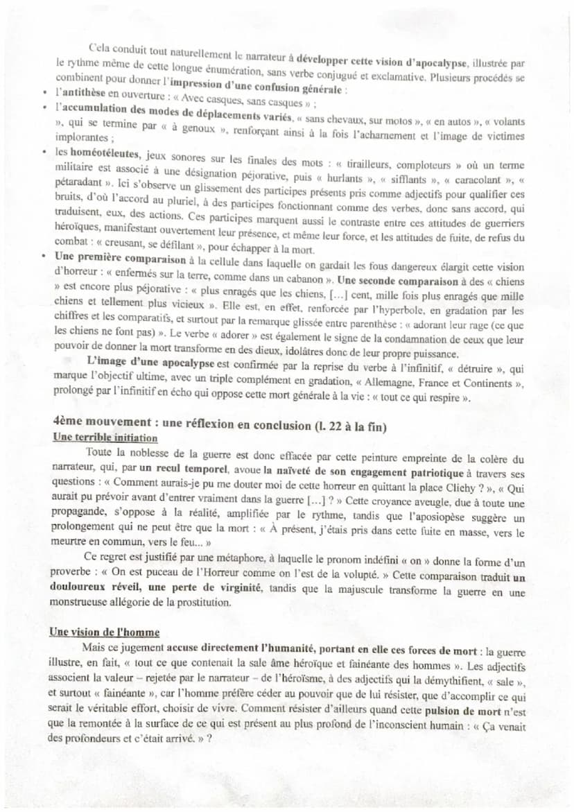 ^
Personnages en marge, plaisirs du romanesque
Après s'être enrôlé sur un coup de tête, le héros, Ferdinand Bardamu, se retrouve sur le fron