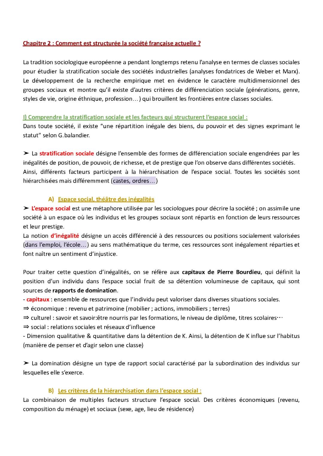 Comment est structurée la société française actuelle ? Tout sur la structure sociale et les capitaux de Bourdieu