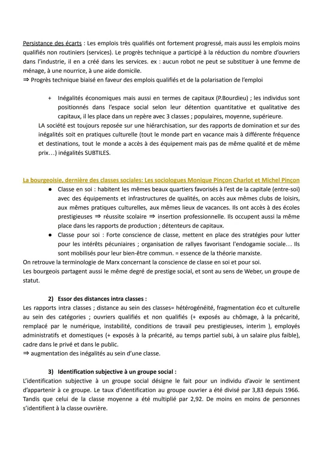 Chapitre 2 : Comment est structurée la société française actuelle ?
La tradition sociologique européenne a pendant longtemps retenu l'analys