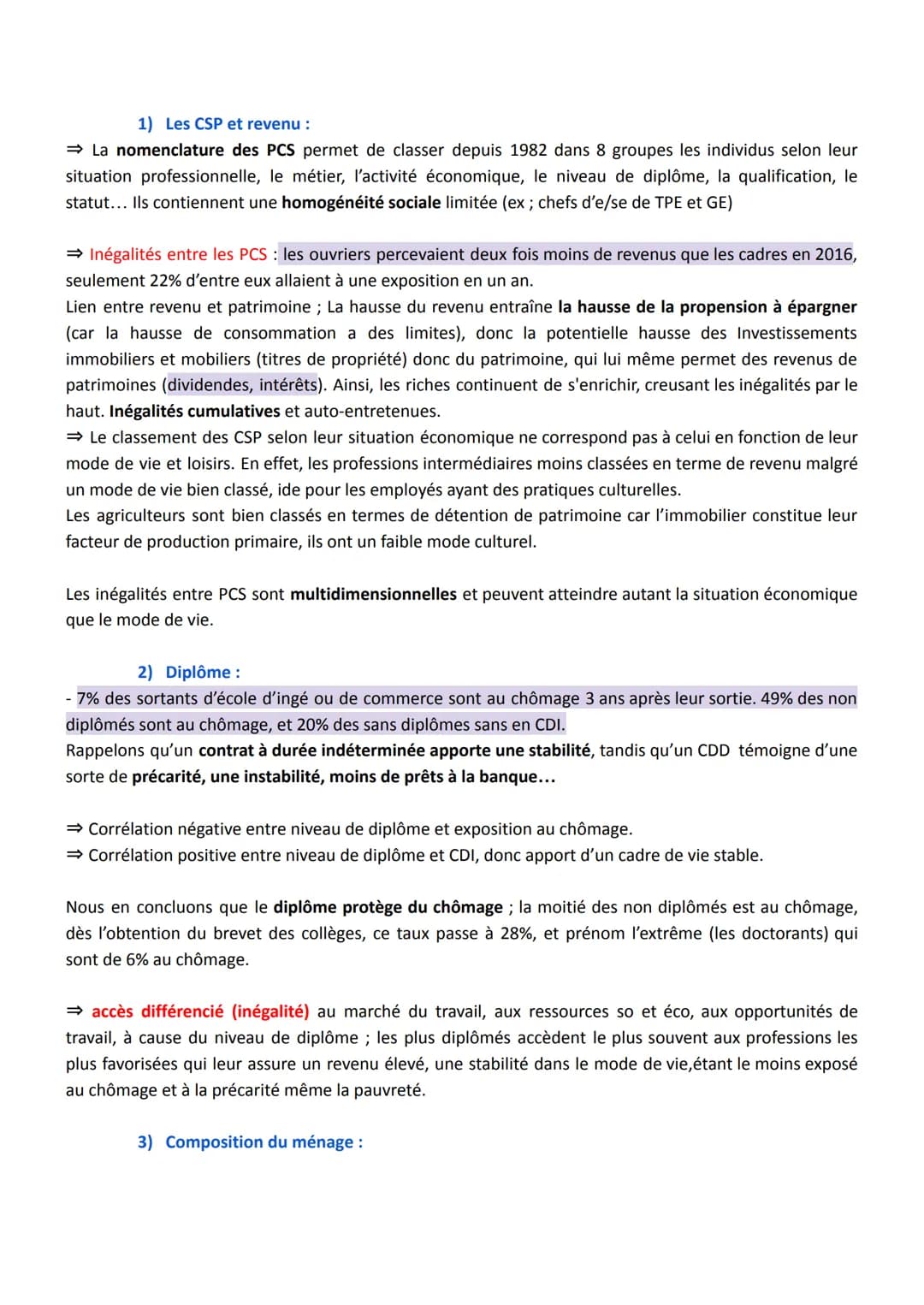 Chapitre 2 : Comment est structurée la société française actuelle ?
La tradition sociologique européenne a pendant longtemps retenu l'analys