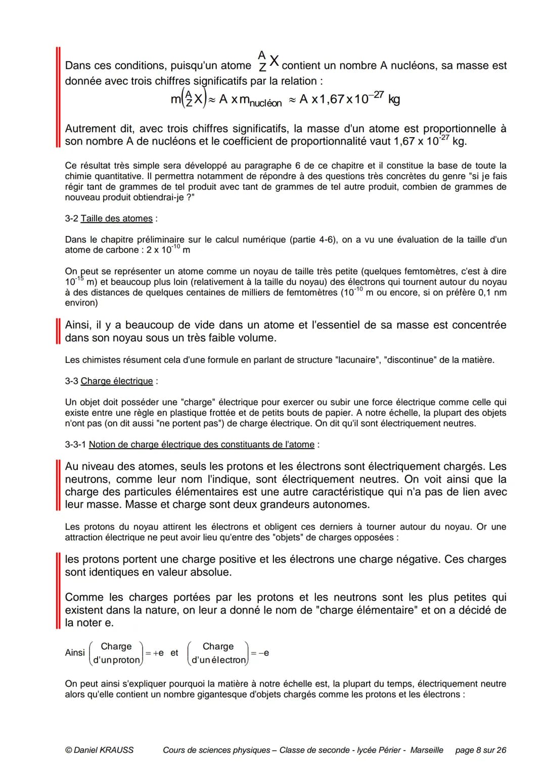 PLAN DU CHAPITRE
Préambule
1- Matière et atomes
CHIMIE - CHAPITRE 1
LES ATOMES - UN MODELE D'ATOMES
1-1 Corps purs et mélanges
1-2 Les const