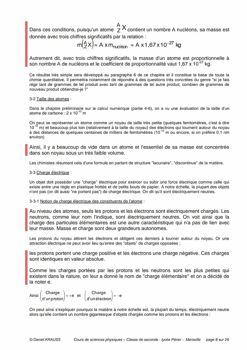 PLAN DU CHAPITRE
Préambule
1- Matière et atomes
CHIMIE - CHAPITRE 1
LES ATOMES - UN MODELE D'ATOMES
1-1 Corps purs et mélanges
1-2 Les const