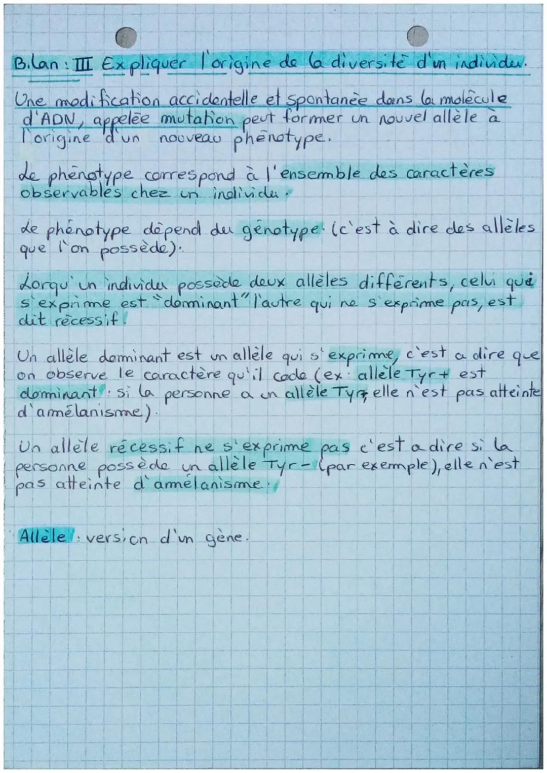 soc
□ Chapitre 2: Les gènes et nos caractères
Nous avons vu que dans les chromosomes, les gènes sont des
fragments d'ADN qui permettent la r