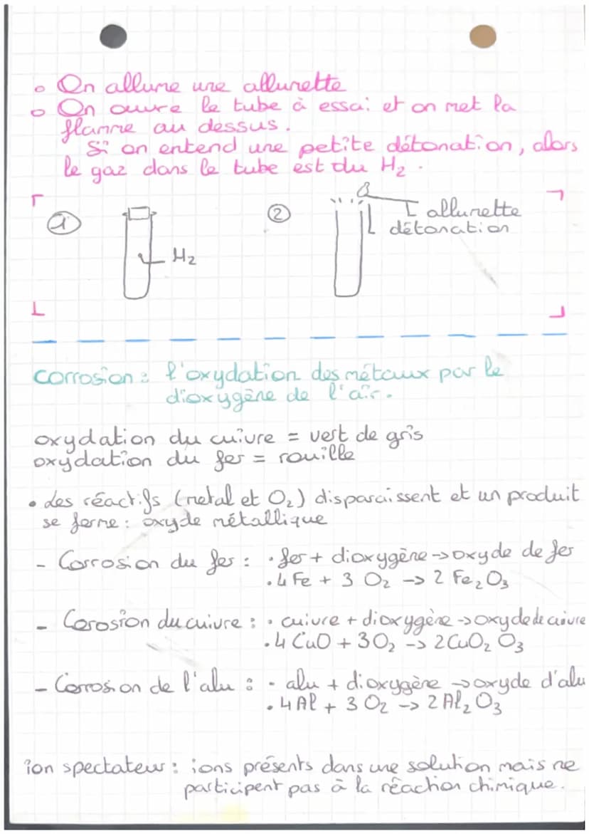 Physique
La corrosion des
métaux
• Au cows d'une transformation chimique
les molécules des réactifs se décomposent et
les atomes qui les con