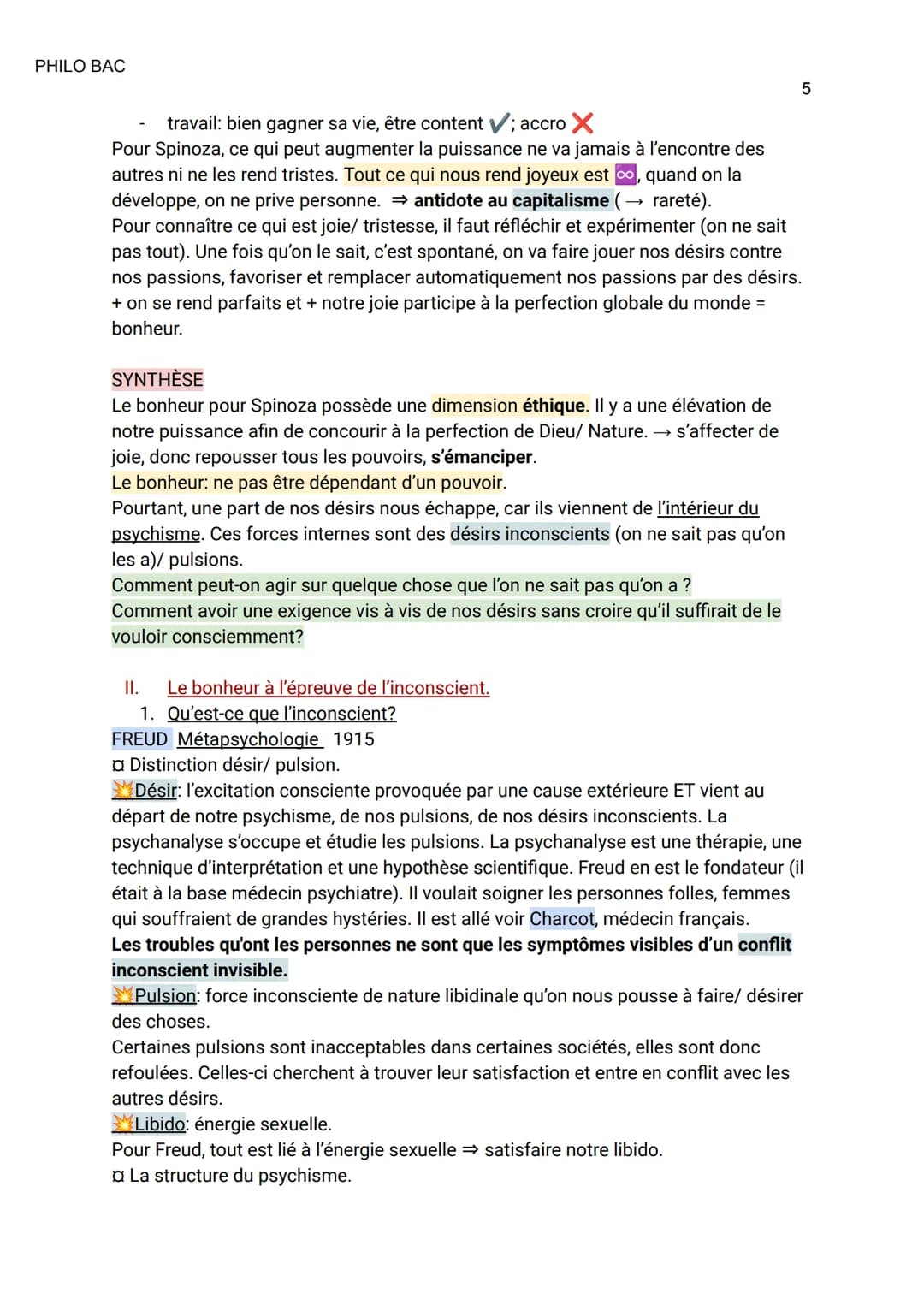 PHILO BAC
LE BONHEUR ET L'INCONSCIENT
Intro: Le bonheur, référence absolue de la société de consommation.
Ouverture sur le bonheur: le hygge