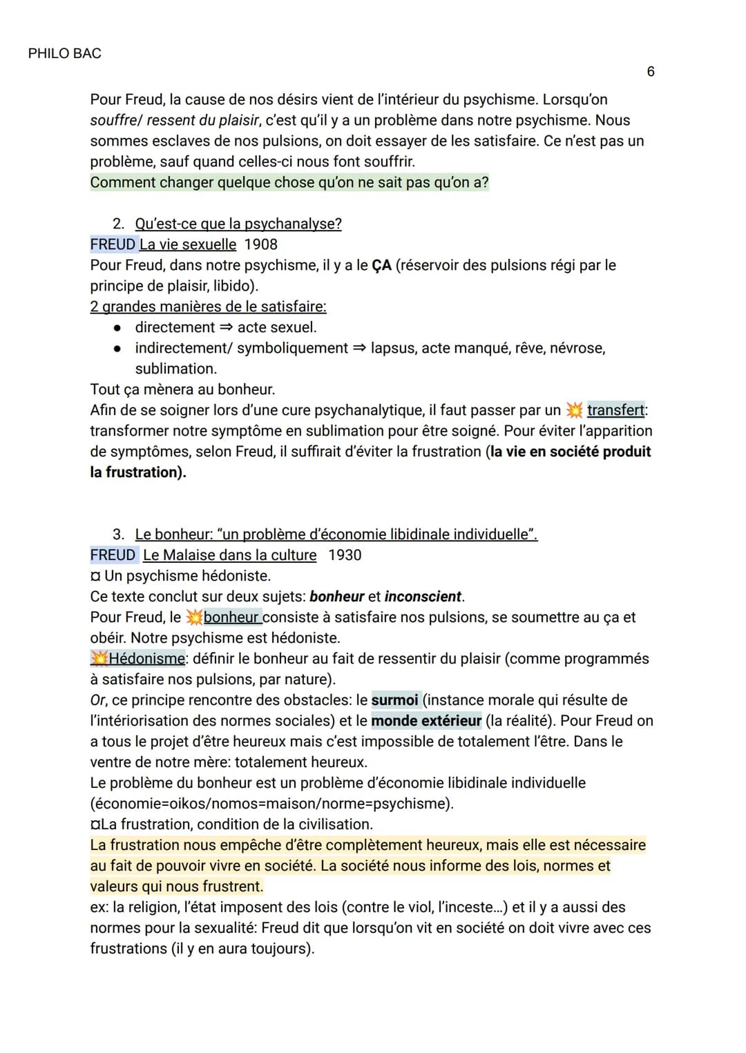 PHILO BAC
LE BONHEUR ET L'INCONSCIENT
Intro: Le bonheur, référence absolue de la société de consommation.
Ouverture sur le bonheur: le hygge